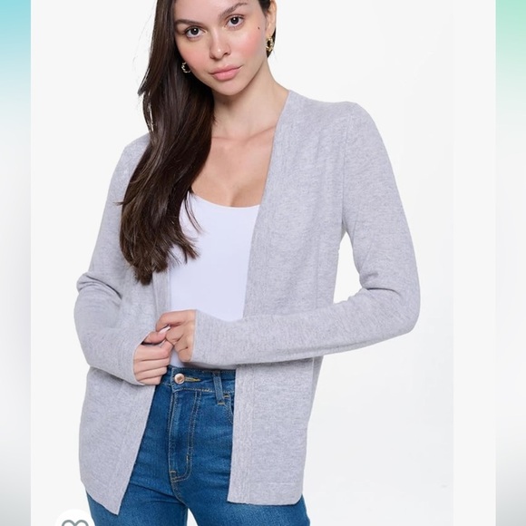 Mariyaab Women's 100% Fine Cashmere Soft Long Sleeve Cardigan Sweater Size S - Picture 3 of 13